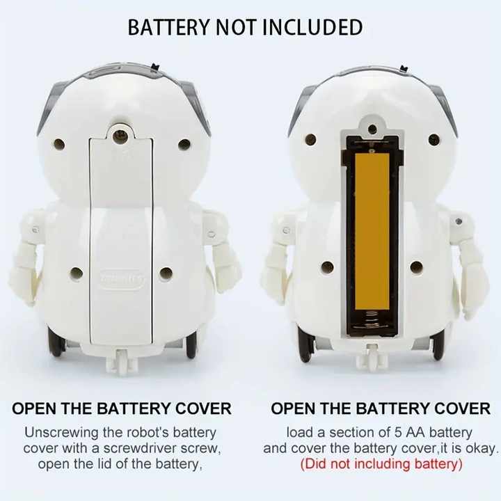 Mini Pocket Robot Toy with Lights Music Talking Dancing Storytelling Interactive Battery Operated Smart Companion for Kids